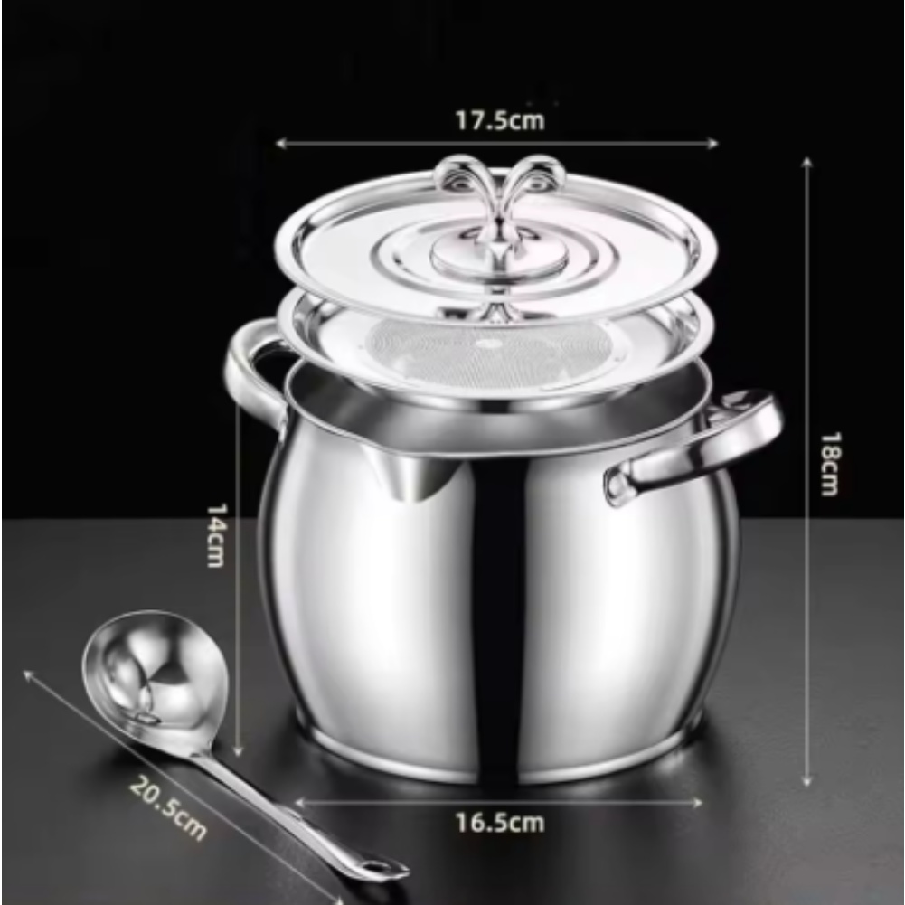 Commercial Kitchen Oil Filter - Contenitore separatore di grasso, vaso con