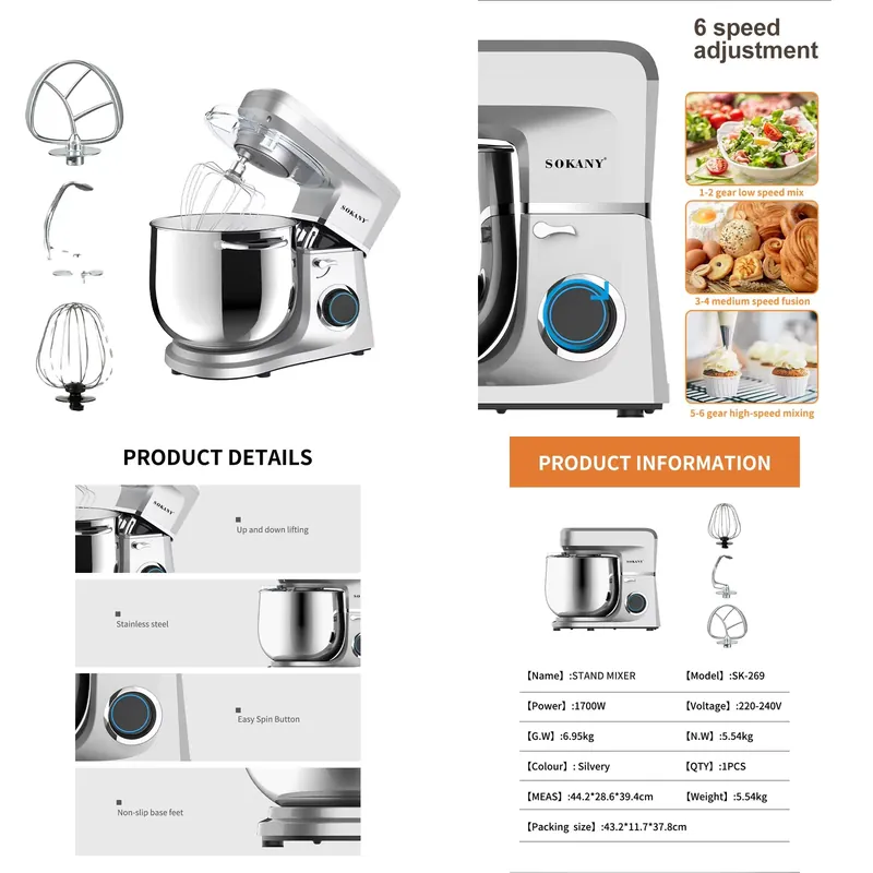 Sokany 269 Impastatrice di Alt - Dough Mixer Machine recensione e prezzo