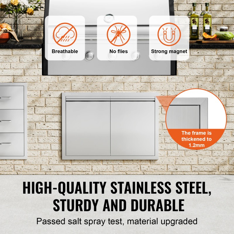 Porta di Accesso BBQ in Acciai - Commercial Kitchen Wall Panel recensione e prezzo
