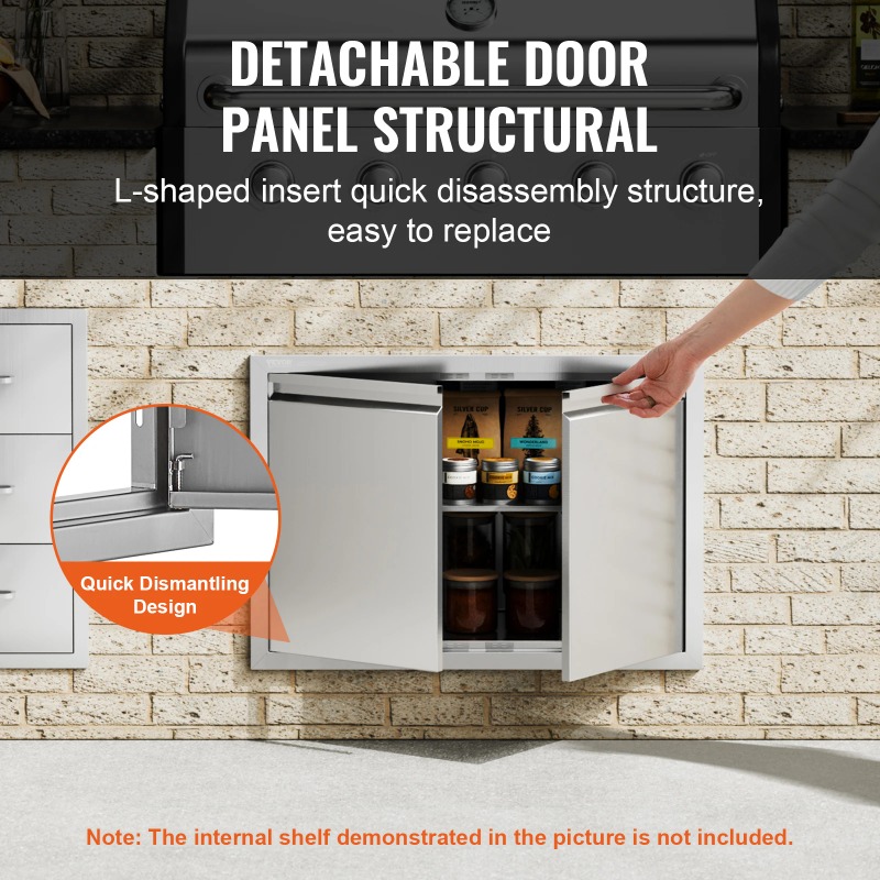 Porta di Accesso BBQ in Acciai - Commercial Kitchen Wall Panel recensione e prezzo